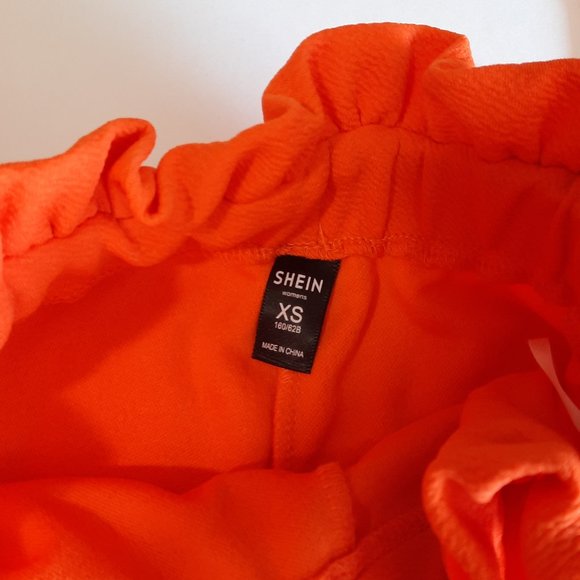 SHEIN: Orange Women's Pants/Trousers with Bow - Picture 2 of 4